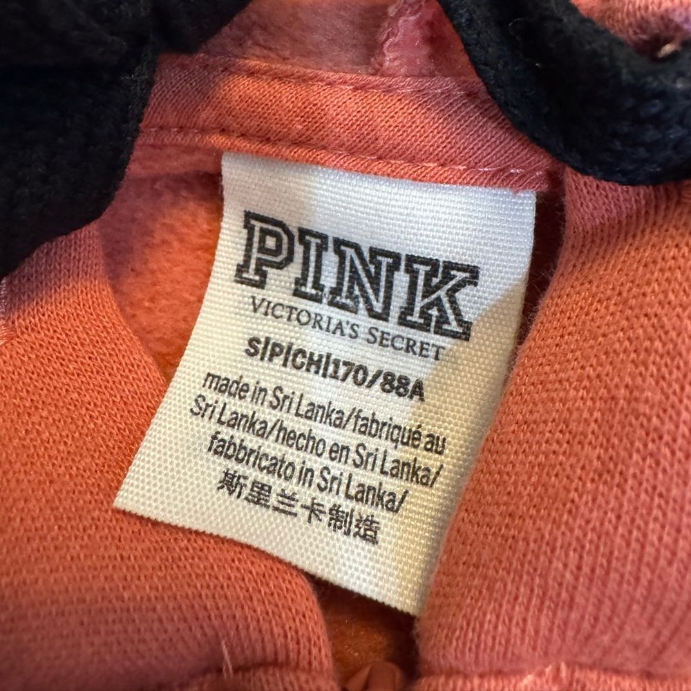Victoria’s Secret PINK Everyday Lounge Full-Zip Hoodie - Dusty Coral Size Small - Picture 2 of 9